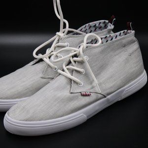 Men's Gray Lace Up Canvas Shoes - Ben Sherman - Size: 11.5